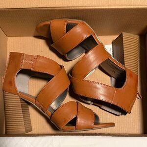 Worthington Brown Strappy Heels